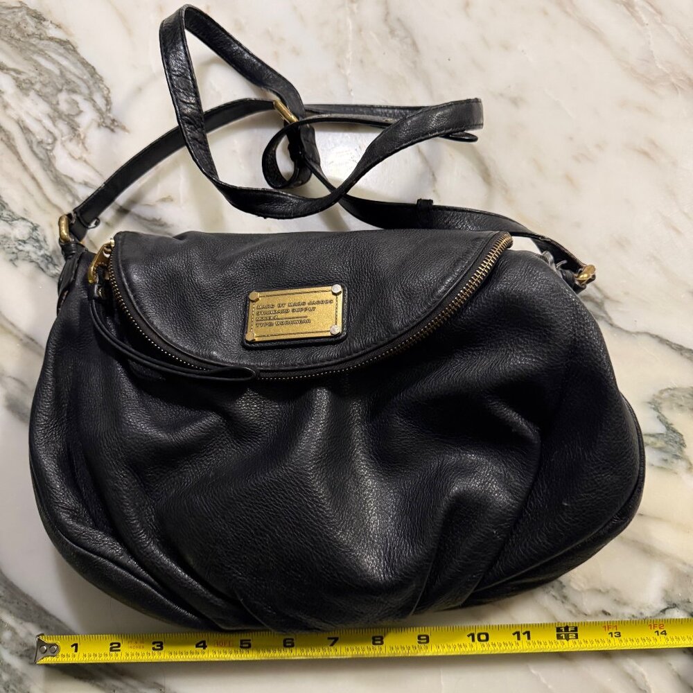 Marc by Marc Jacobs black leather crossbody bag